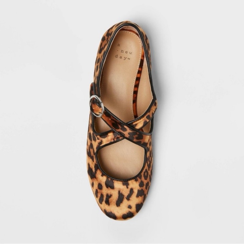 Leopard Print Ballet Flat - Tamsin - Picture 3 of 3